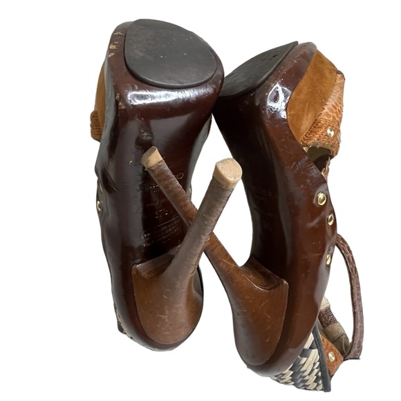 Jimmy Choo Python Khloe Kardashian Heels Platform Pumps Sz37.5 - Picture 14 of 16